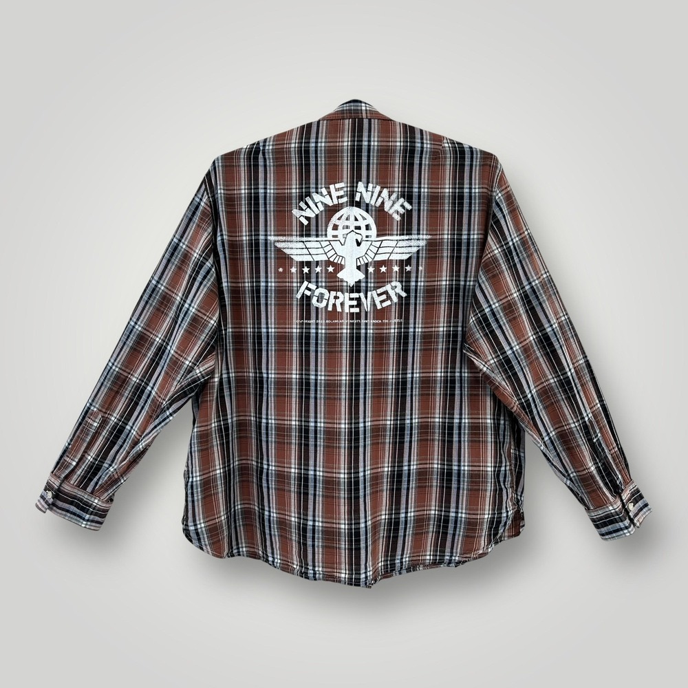 Rocawear Shirt Mens 3XL Plaid Long Sleeve Western Button Up Y2K Streetwear